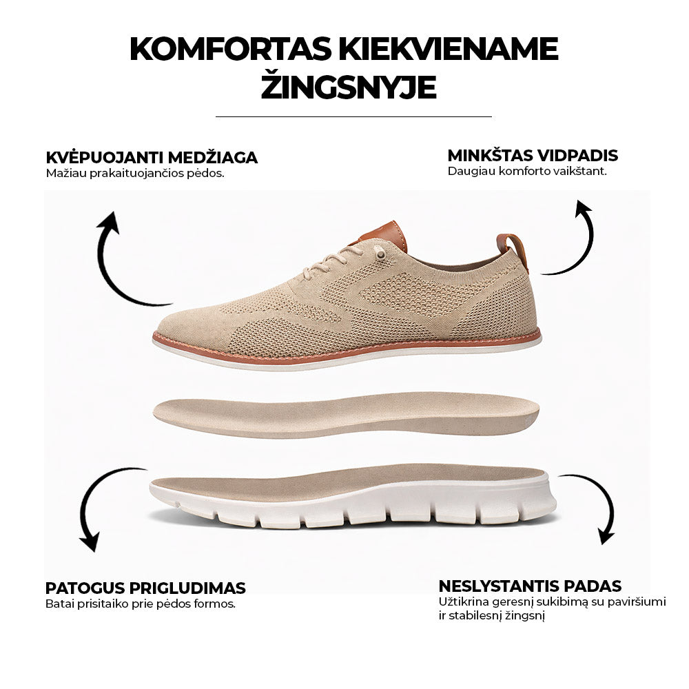 Norven - lengvi ir kvėpuojantys komfortiški batai