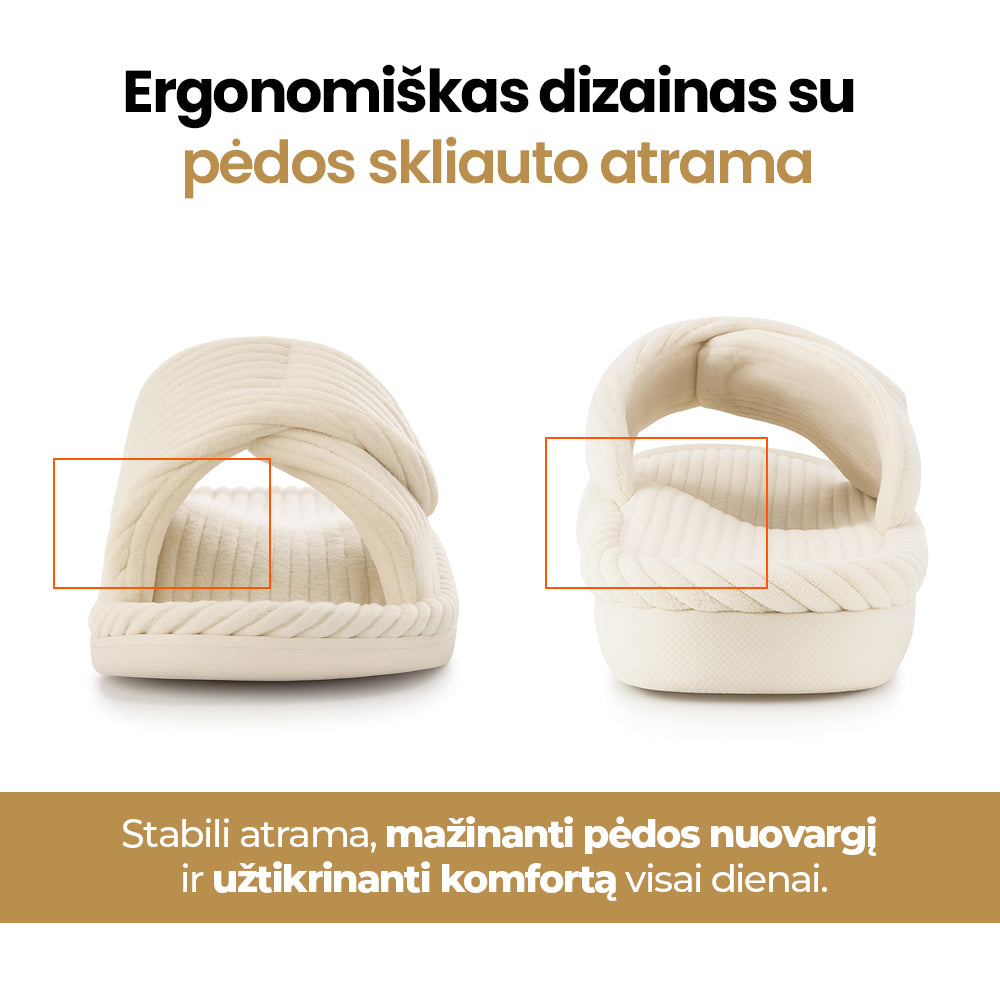 Orthoslips - pusiausvyrą ir atramą suteikiančios ortopedinės šlepetės