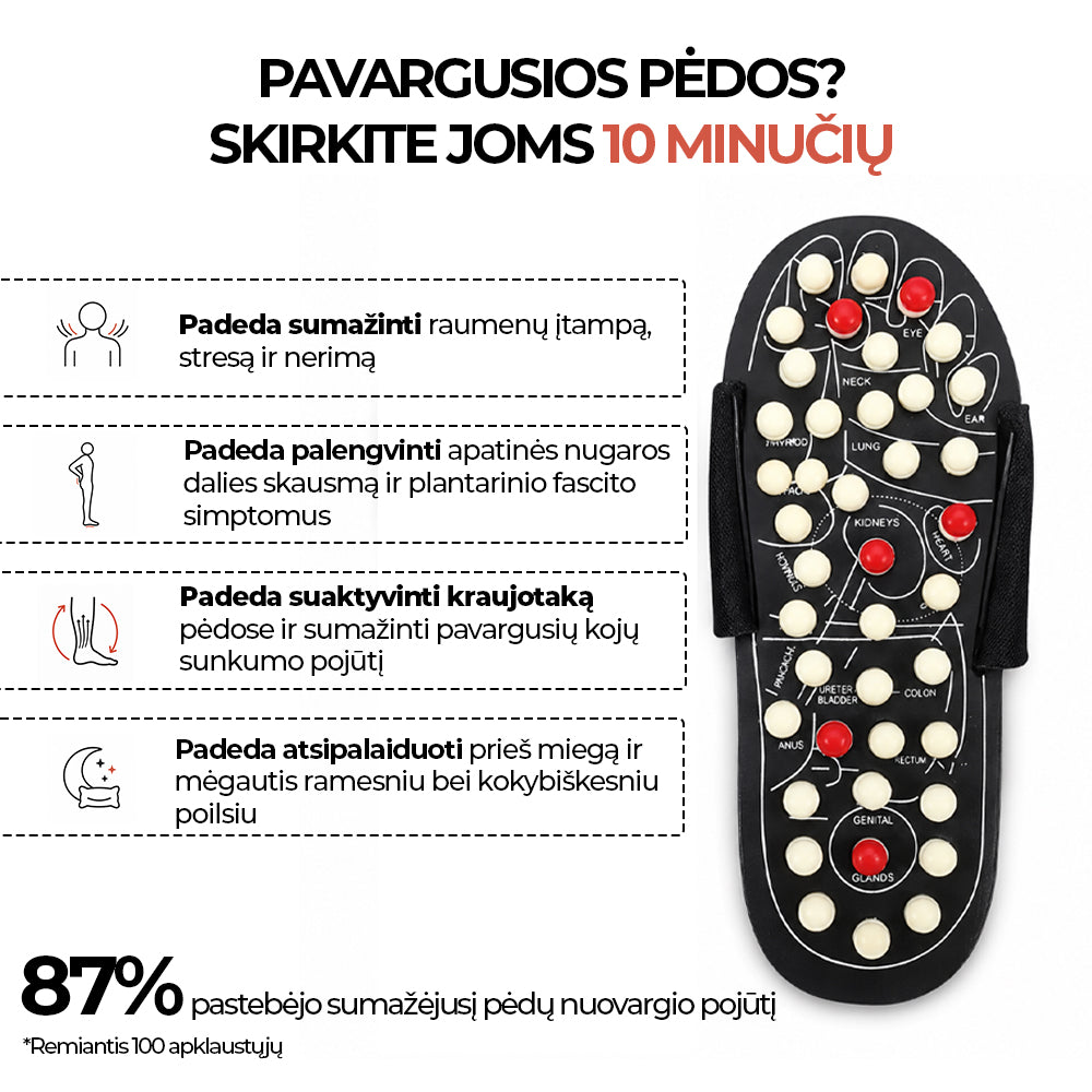 Balance+ akupresūrinės masažinės šlepetės
