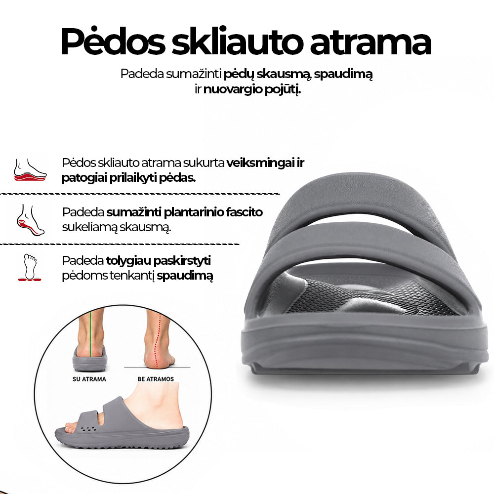 Nova Stride - ortopedinės šlepetės su skliauto atrama