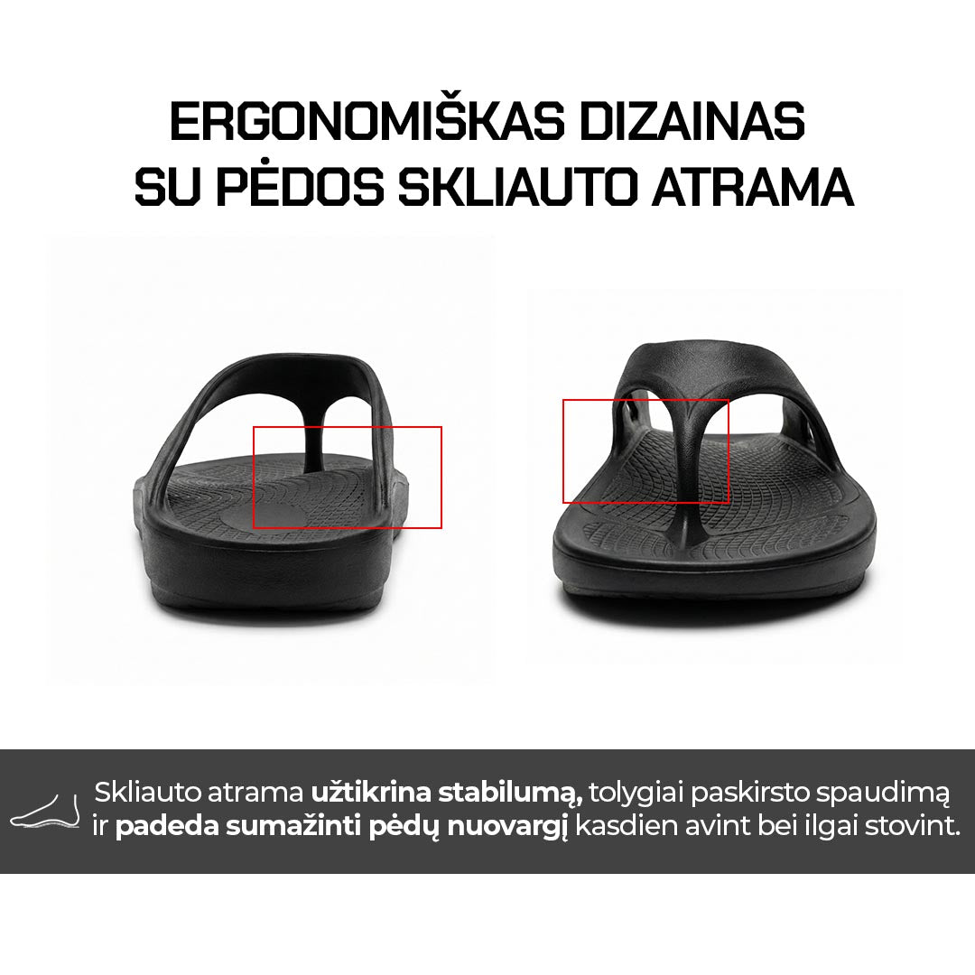Fanture - atsistatymo šlepetės per pirštą su skliauto atrama