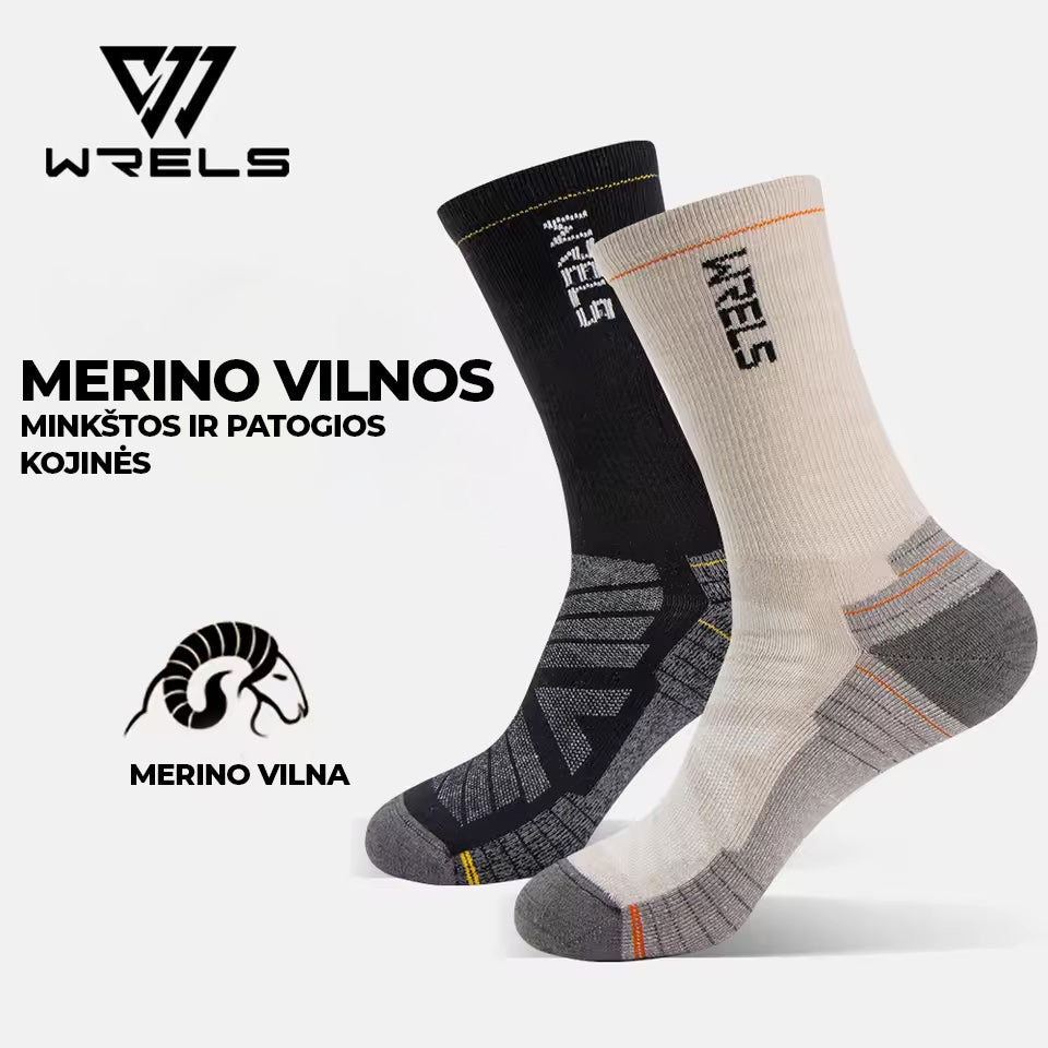 WRELS - merino vilnos kojinės (2 poros)